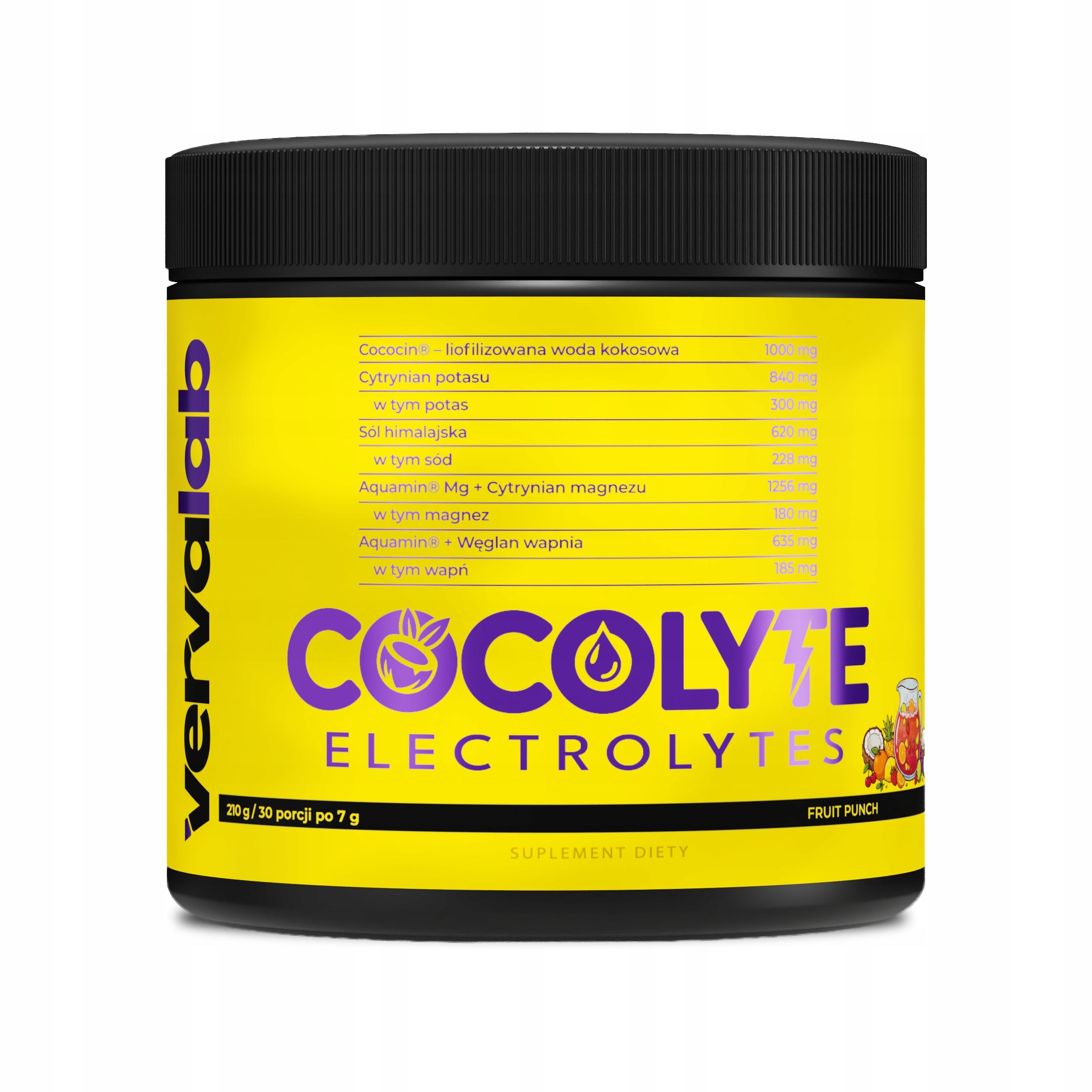 VERVALAB COCOLYTE ELECTROLYTES FRUIT PUNCH 210 g