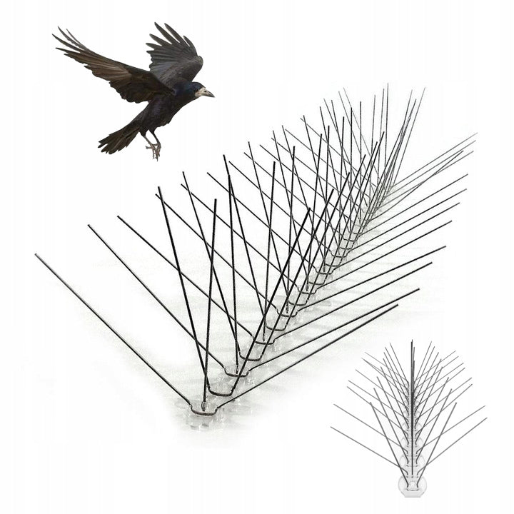 VERY DENSE BIRD SPIKES PIGEONS STAINLESS SPIKES AGAINST BIRDS 50 cm Packaging status original