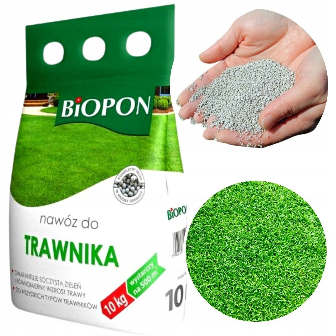 VERY EFFICIENT Lawn Fertilizer GRASS BIOPON 10kg Manufacturer Bros