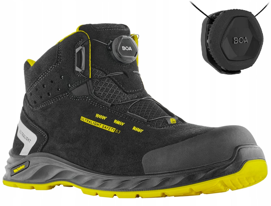 VERY LIGHT MEN'S WORK SHOES BHP VM WISCONSIN BOA S3 with BOA binding Manufacturer code 2290-S3BOA-47