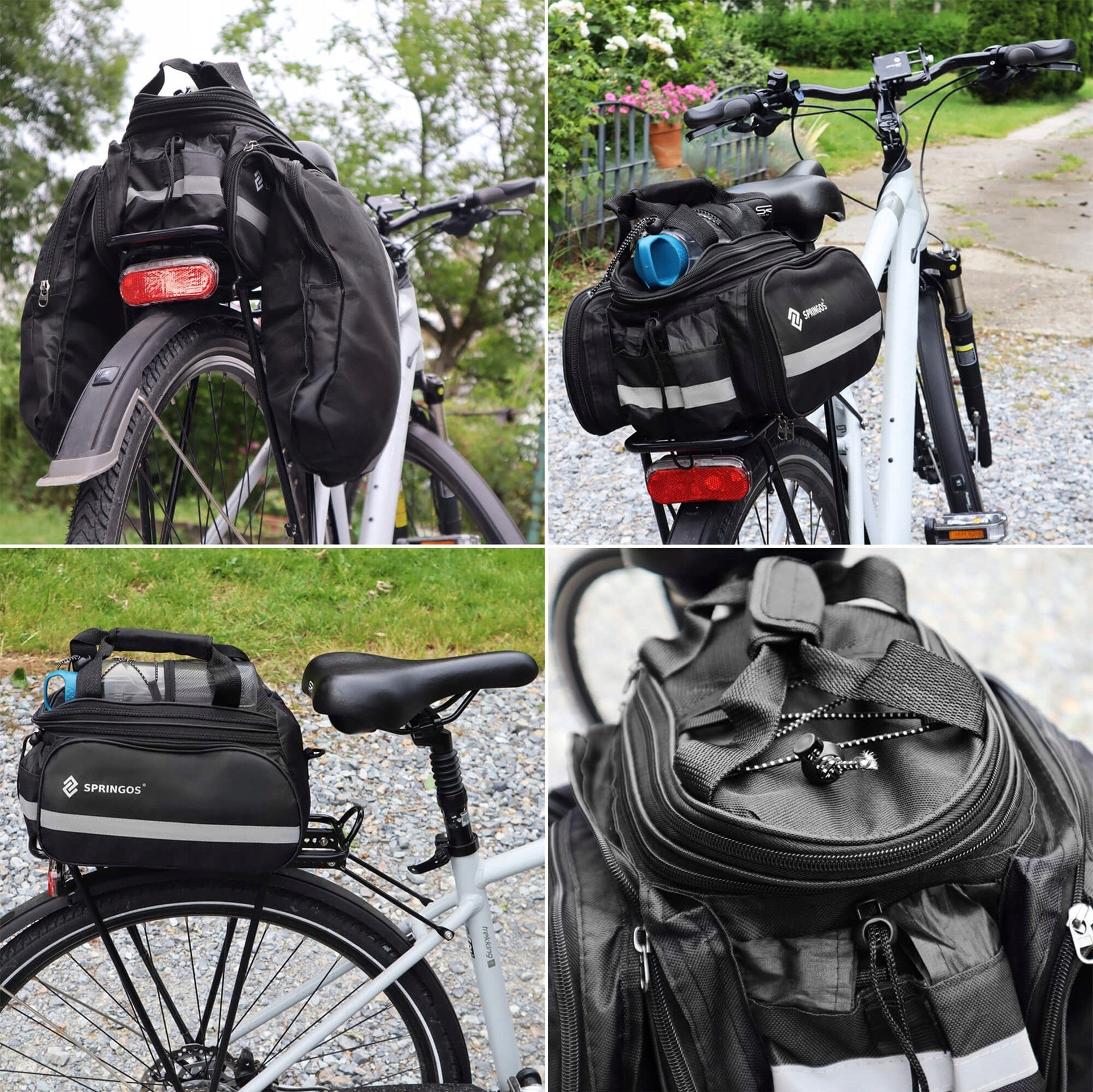 VERY ROOMY BICYCLE BAG FOR BIKE FRAME PANNIER TRUNK LARGE TRUNK CASE Packaging status original