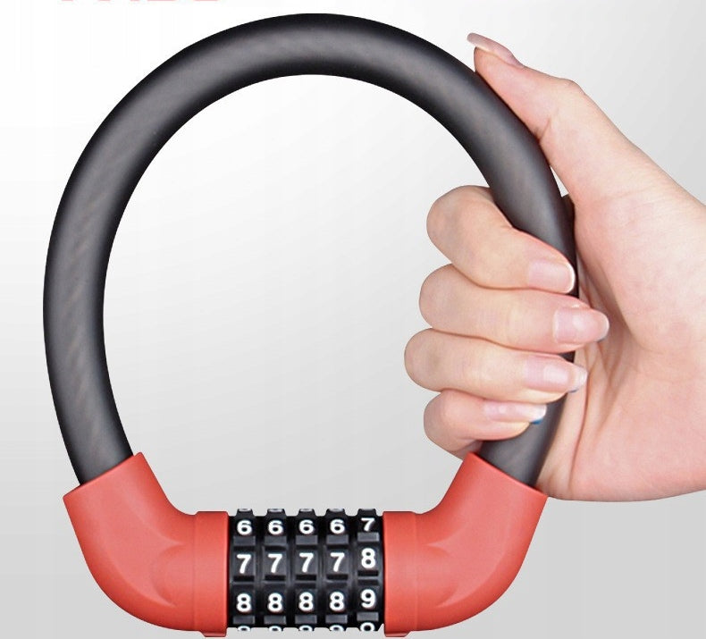 VERY STRONG U-LOCK WITH 5-DIGIT CODE FOR BIKE AND SCOOTER Lock type per code