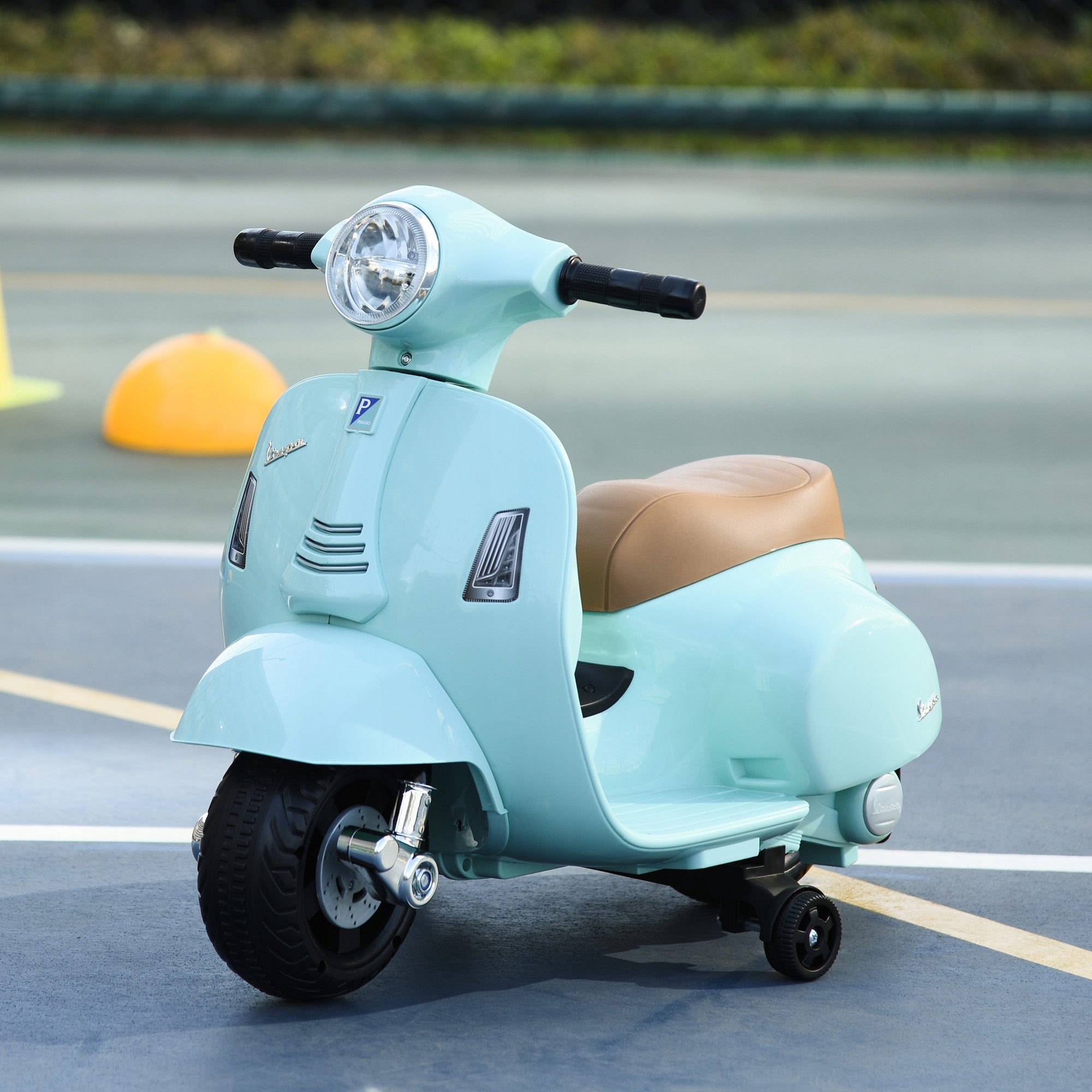 VESPA Electric Scooter for Children 3-6 Years Motorcycle Motor Vehicle Green Packaging status original