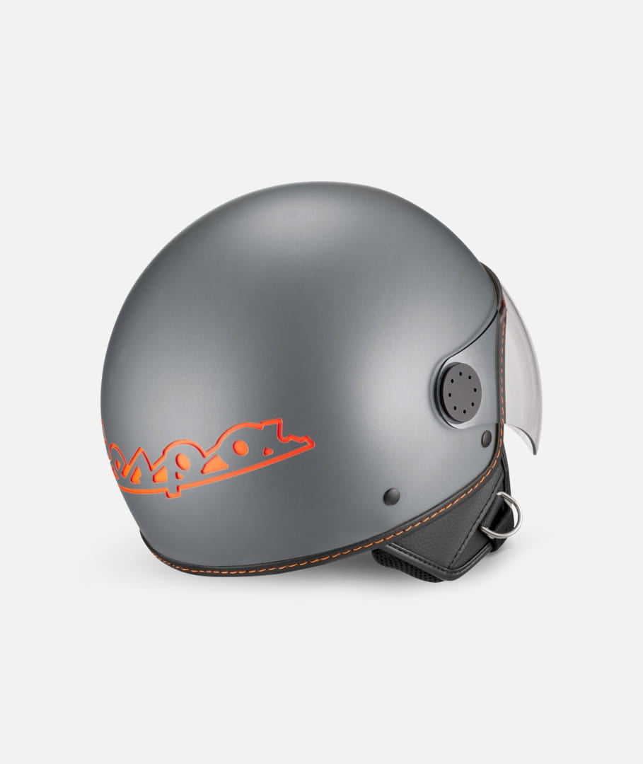 VESPA Langhe Open Face Helmet with Visor - Matt Grey - M Manufacturer Vespa OE