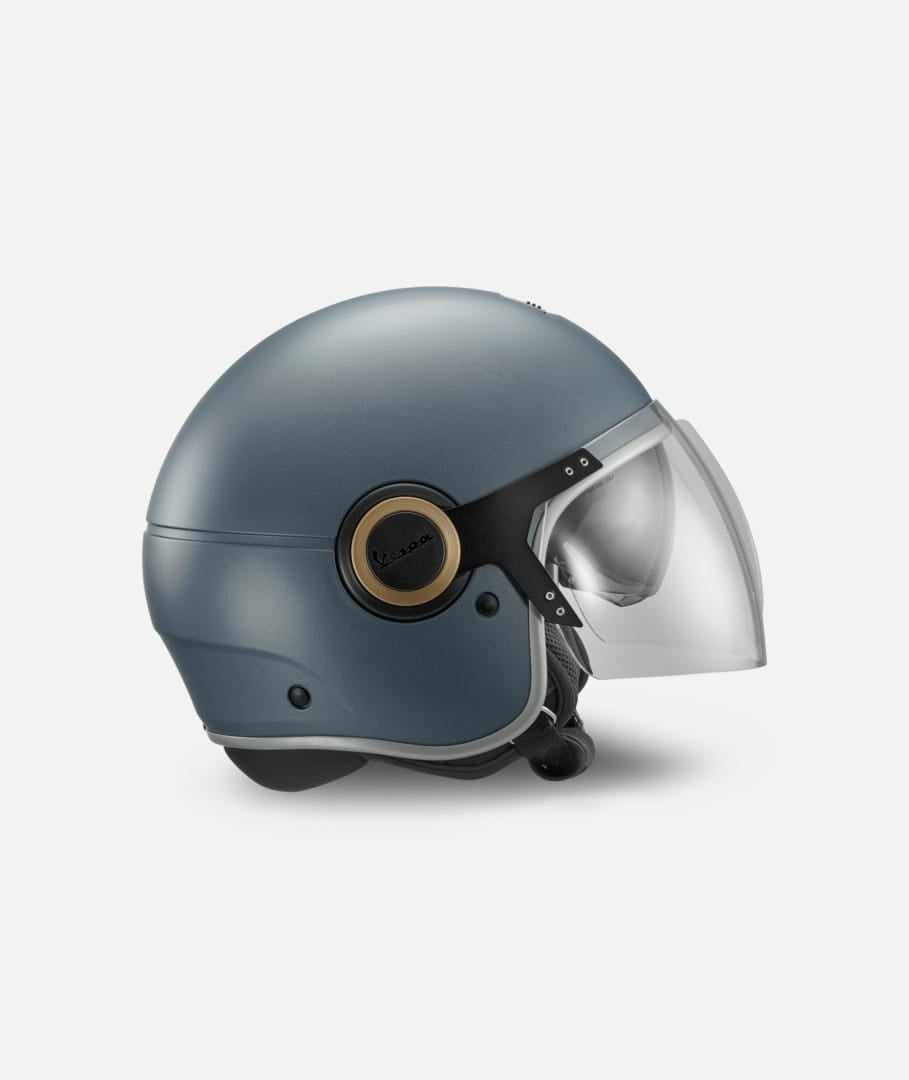VESPA Open Face Helmet Officina 8 Visor Jet - XS Size XS