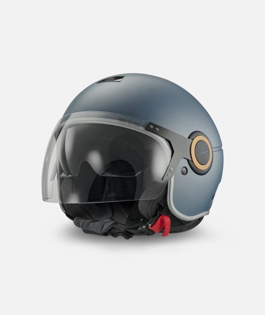 VESPA Open Face Helmet Officina 8 Visor Jet - XS