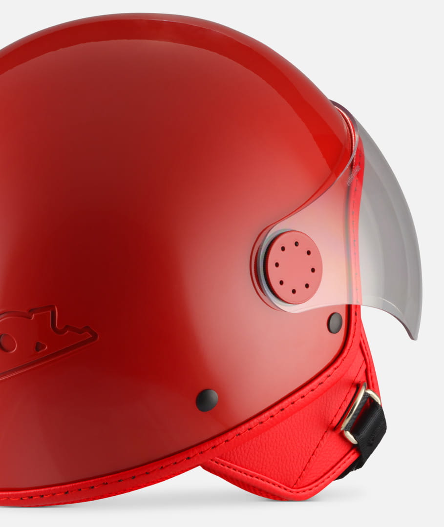 VESPA Open Helmet Visor 4.0 RED - S Size S