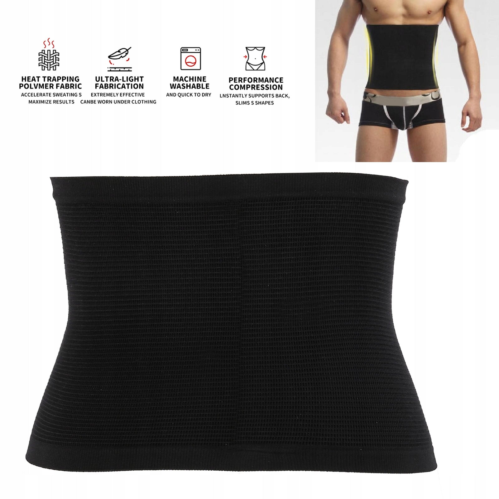 VEST NYLON FITNESS MEN SLIMMING SPORTS TRAINING SAUNA Brand no brand