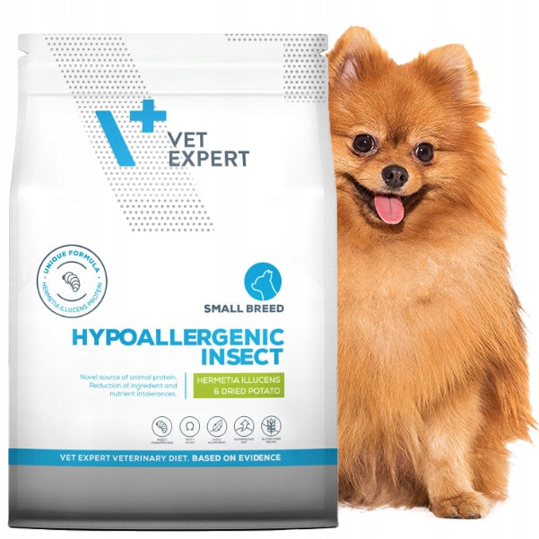 VET EXPERT HYPOALLERGENIC INSECT insect food small breed dogs 2kg