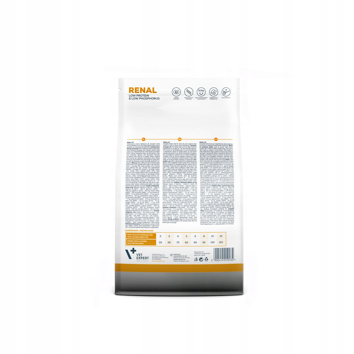 VET EXPERT RENAL CAT - dry veterinary food for cats 400g Brand Vet Expert