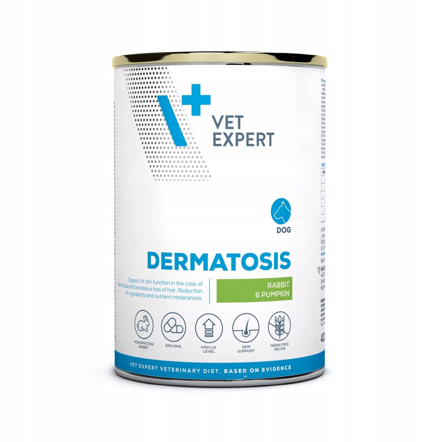 VETEXPERT Veterinary Diet Dermatosis Dog Rabbit and Pumpkin 400g