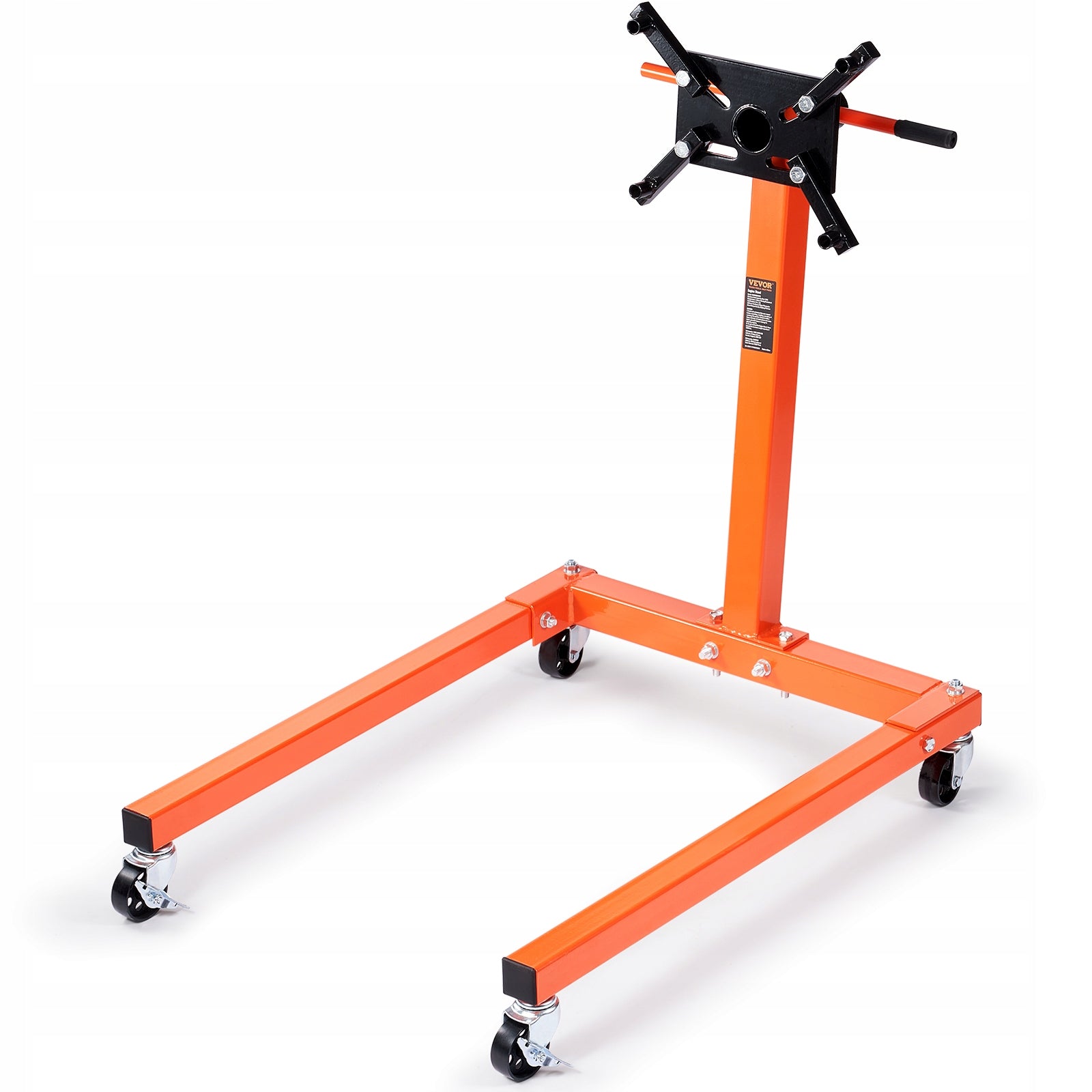 VEVOR 1300LBS Rotating Engine Stand With 360° Head 4 Caster Arms Tray