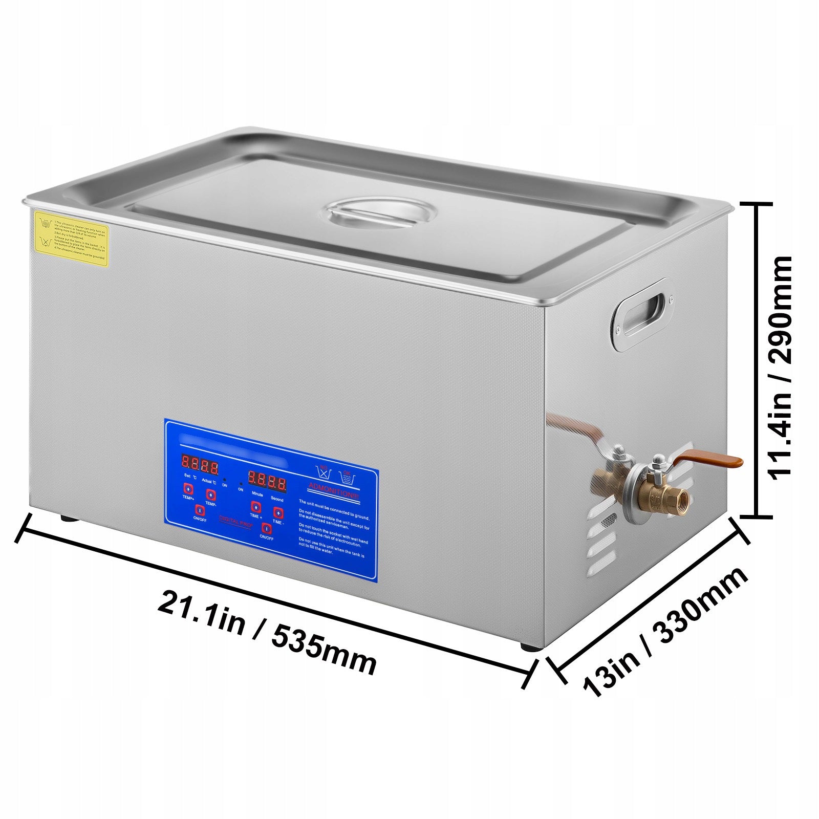 VEVOR 22L 480W Ultrasonic Cleaner with SUS304 Basket Timer Manufacturer code JPS-80ACSBQX