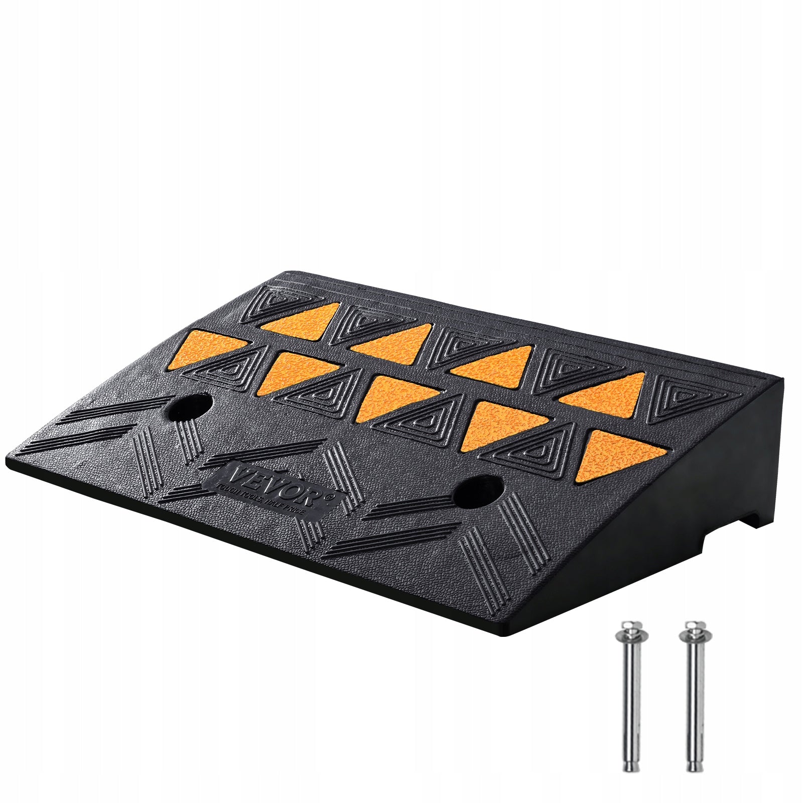 VEVOR 4.25In Rubber Curb Ramp 11.8X19.7In 15T Heavy Duty For Vehicles