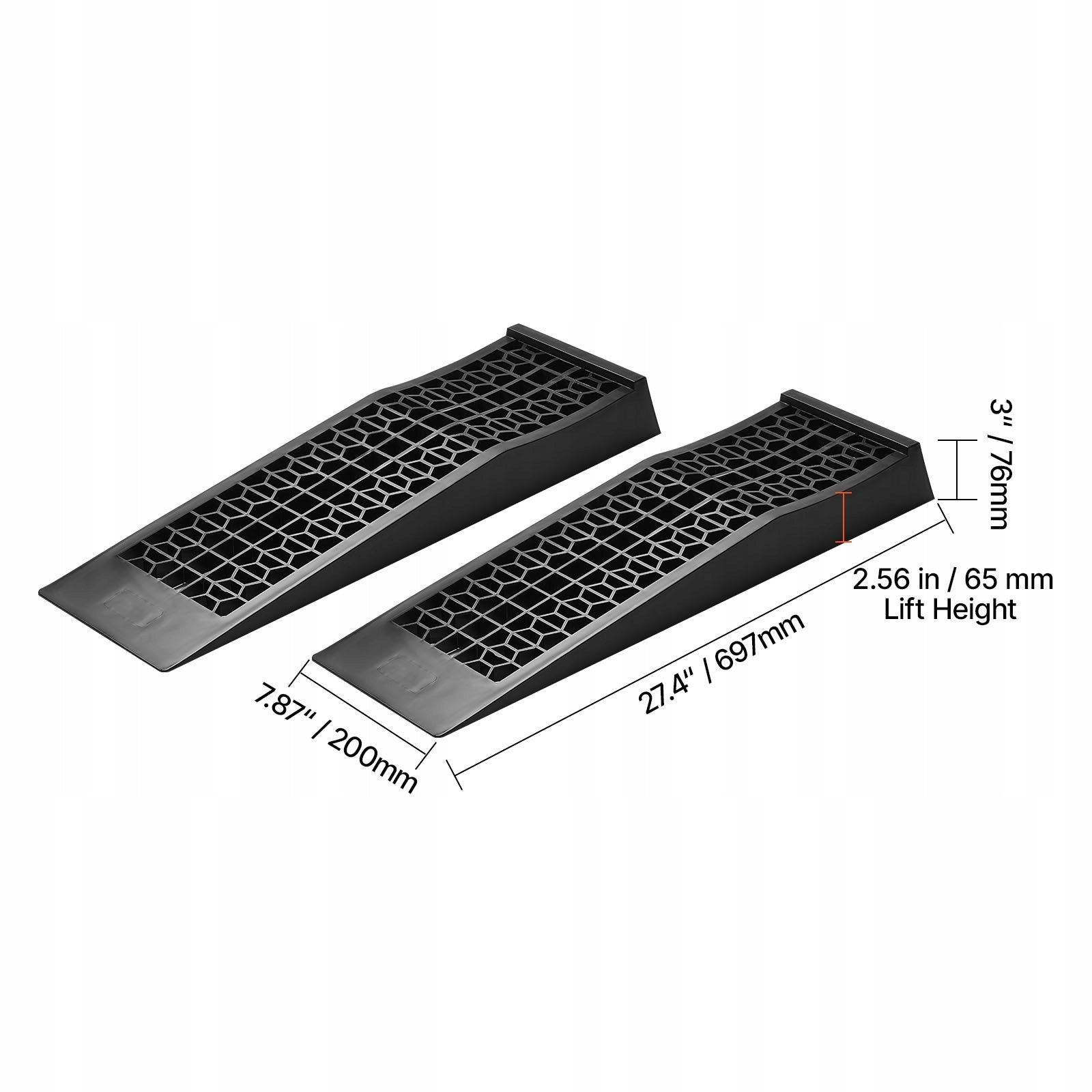 VEVOR Car Ramps 2Pcs Lifting Height 6,5CM Load Capacity 4536KG EAN (GTIN) 197988716457