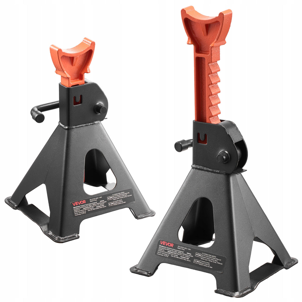 VEVOR Car Supports Load Capacity 3T Adjustable Height 275-415MM