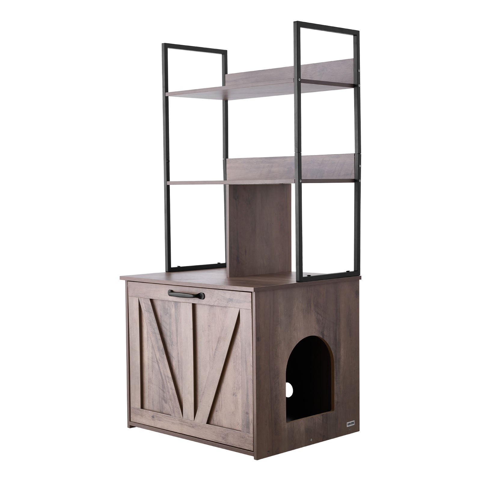 VEVOR Cat Cabinet 60x50x127,2CM With Shelf Doors And Hooks Brand Vevor