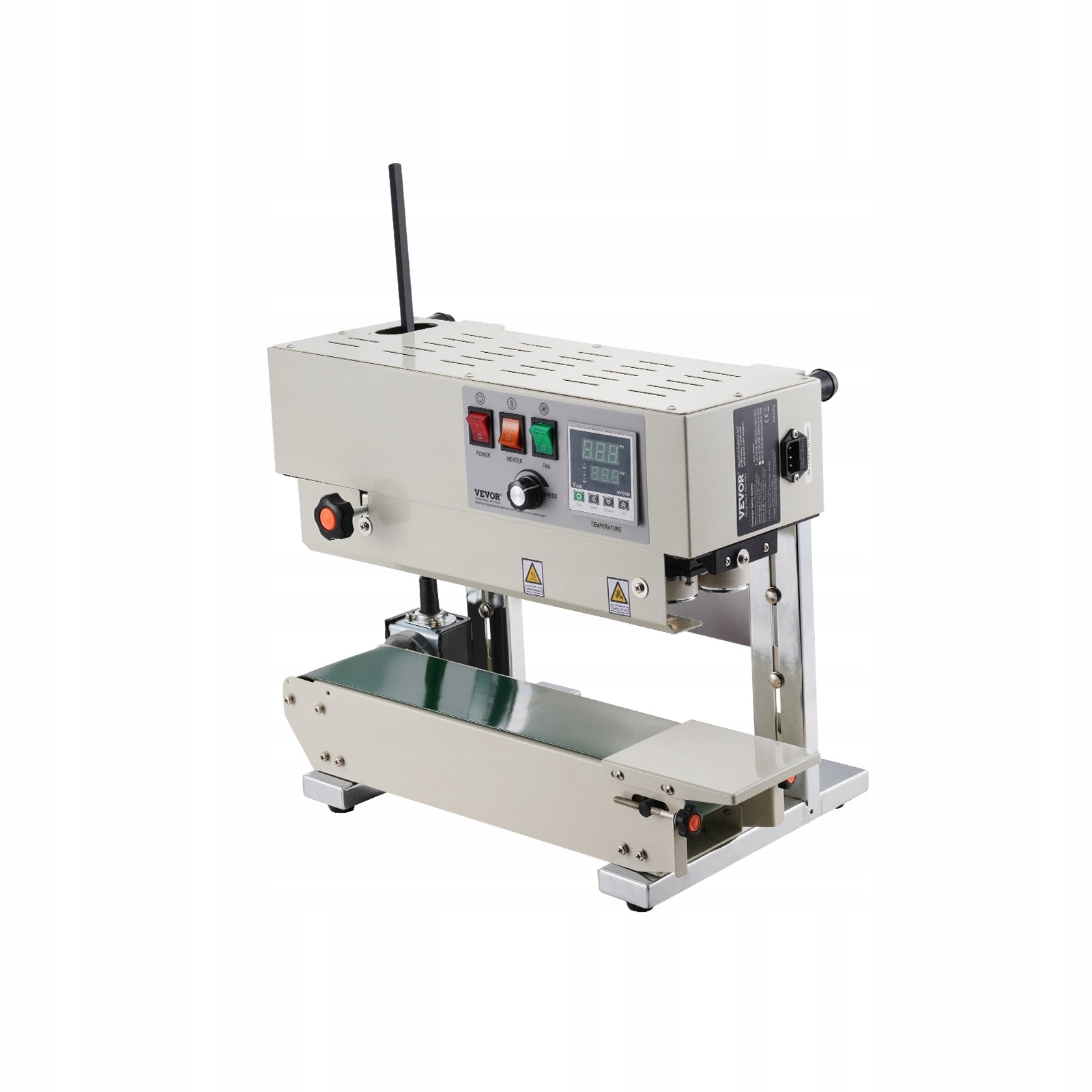 VEVOR Continuous Bag Band Sealing Machine Vertical Band Sealer Carbon Steel Model 900MLP