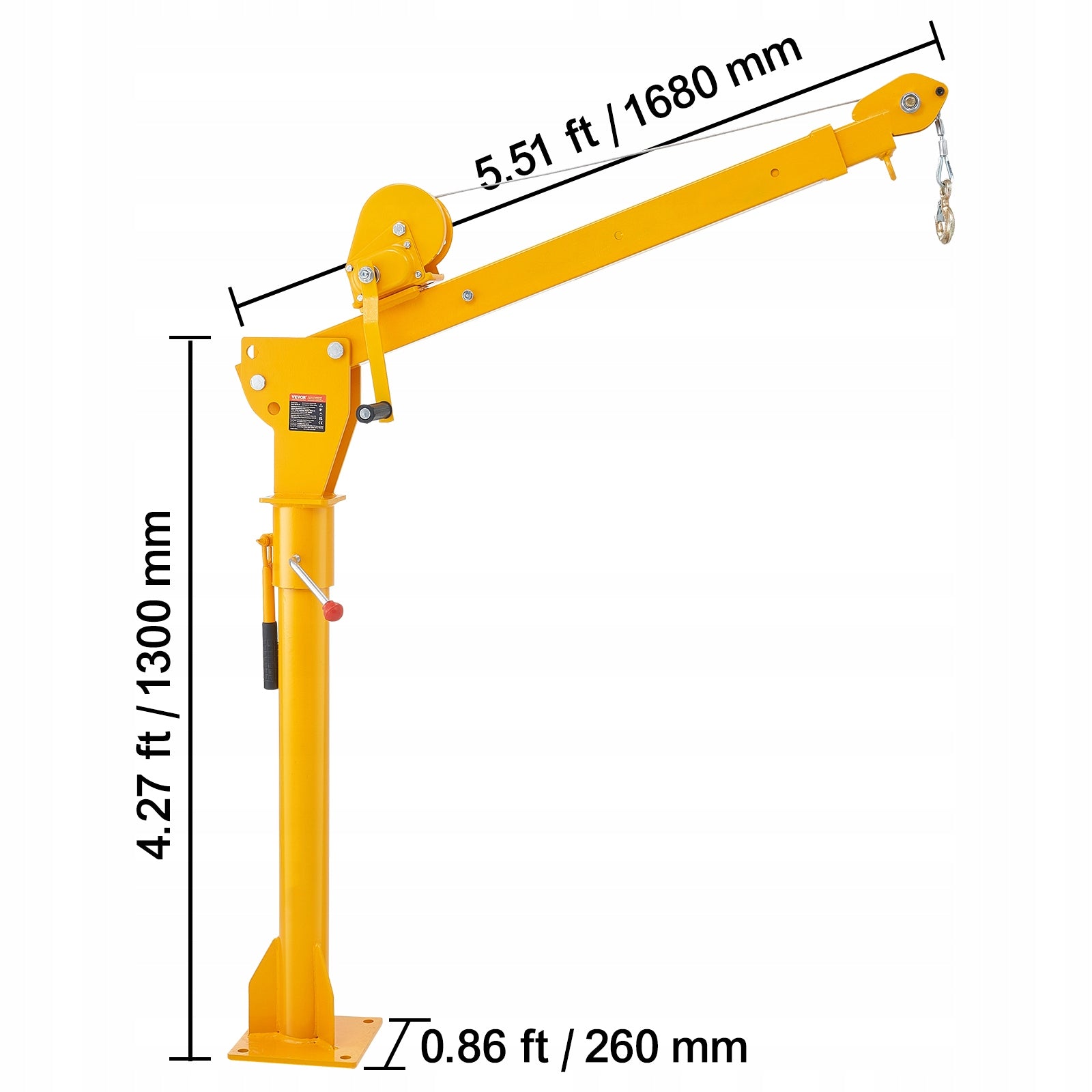 VEVOR Dźwig Samochodowy Nośność 499KG Wciągarka Ręczna Szybki Przenośny Manufacturer code SDJPCZDJSDJPPU