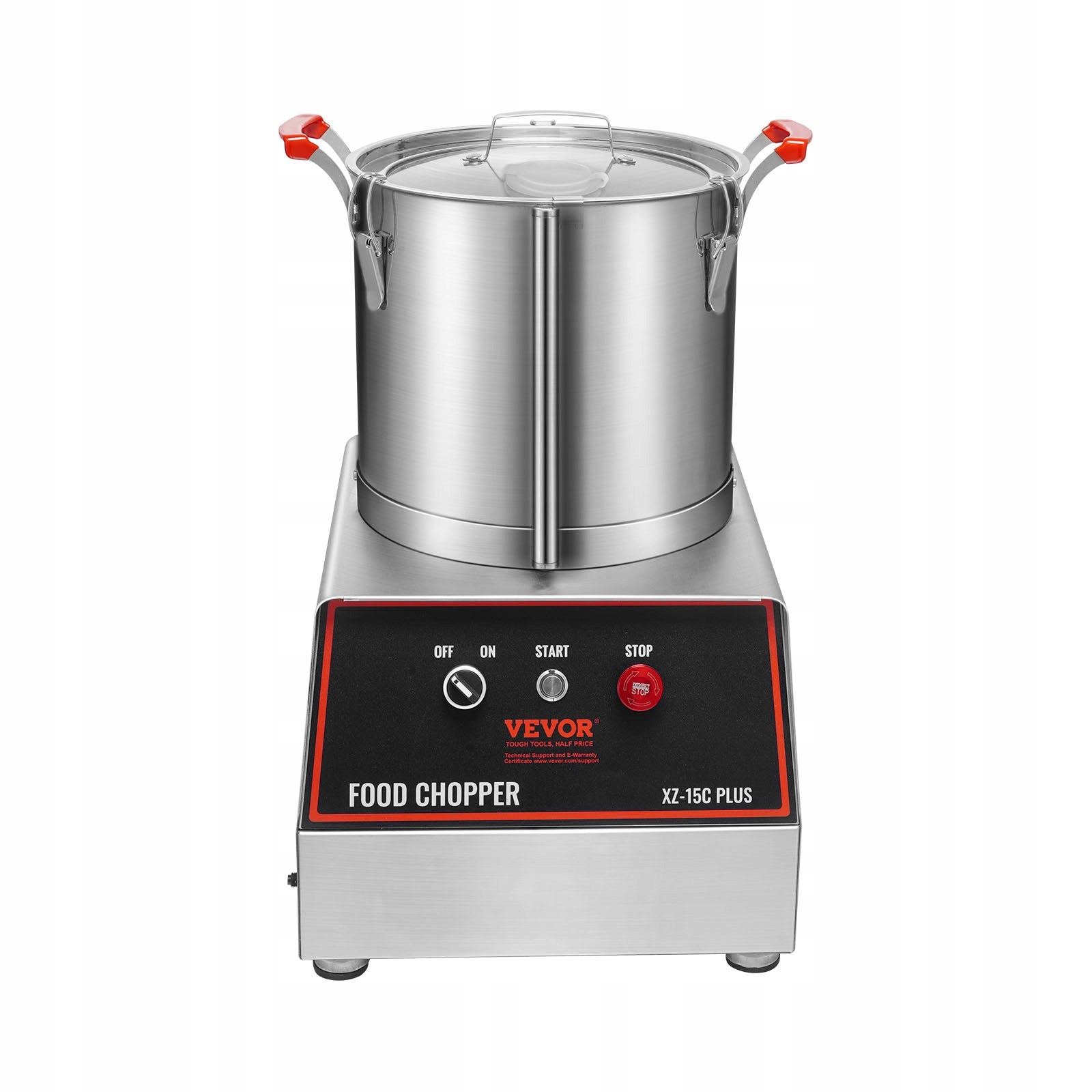 VEVOR ELECTRIC VEGETABLE SLICER 1400W 17 62L STAINLESS STEEL Brand Vevor