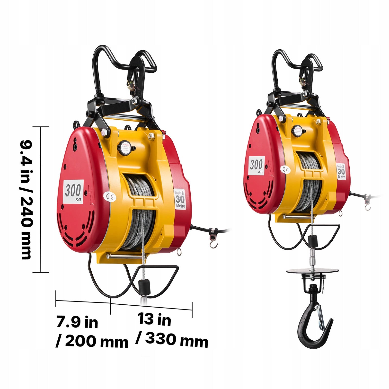 VEVOR Electric Winch 1500W 19M/Min Load Capacity 300KG Portable With Remote Control Manufacturer code MAGBXSDDHLYX