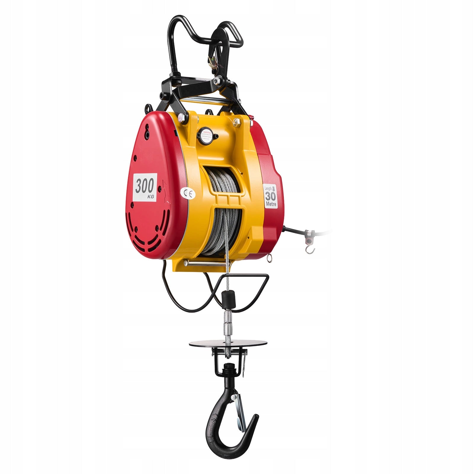VEVOR Electric Winch 1500W 19M/Min Load Capacity 300KG Portable With Remote Control