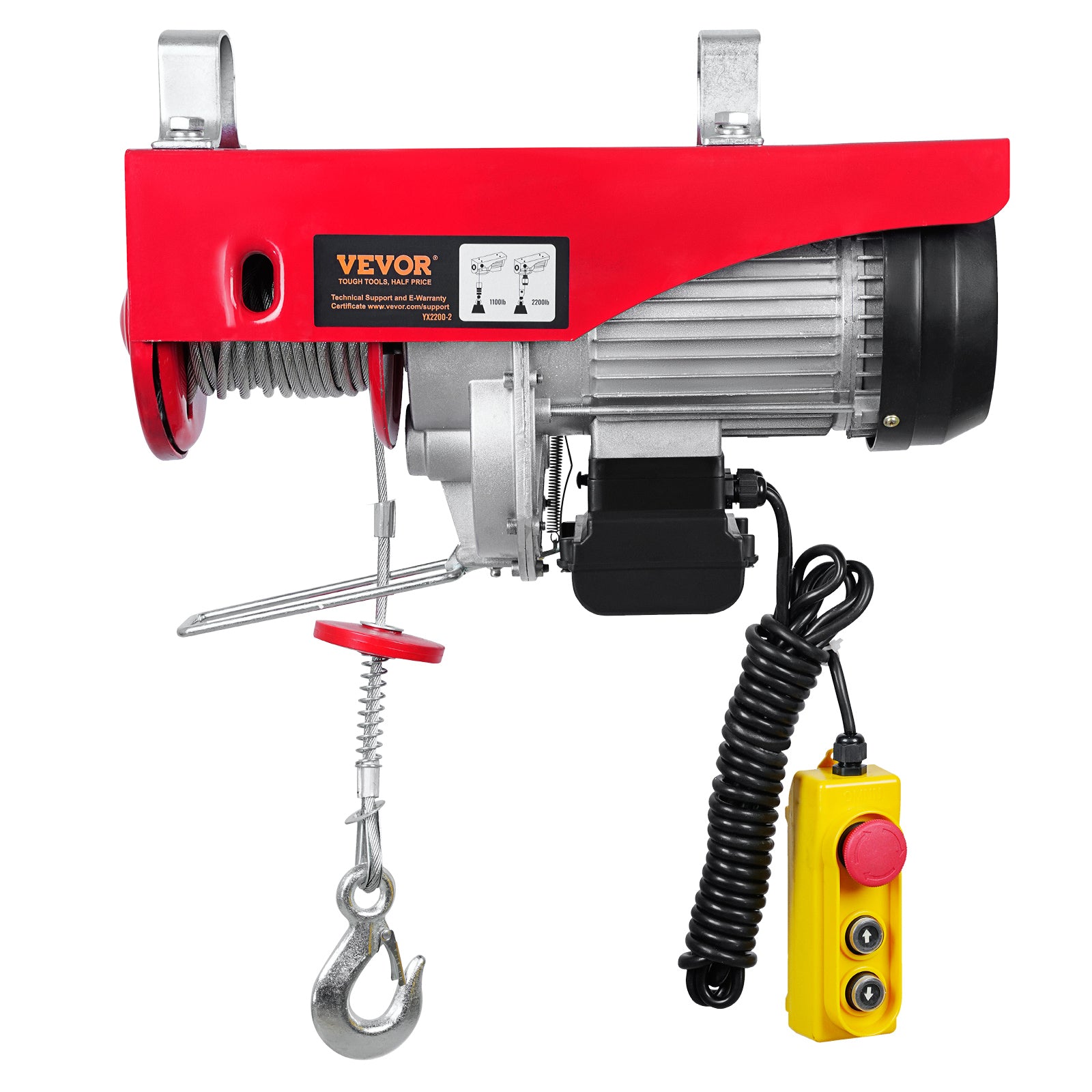 VEVOR Electric Winch Load Capacity 1000KG With Remote Control