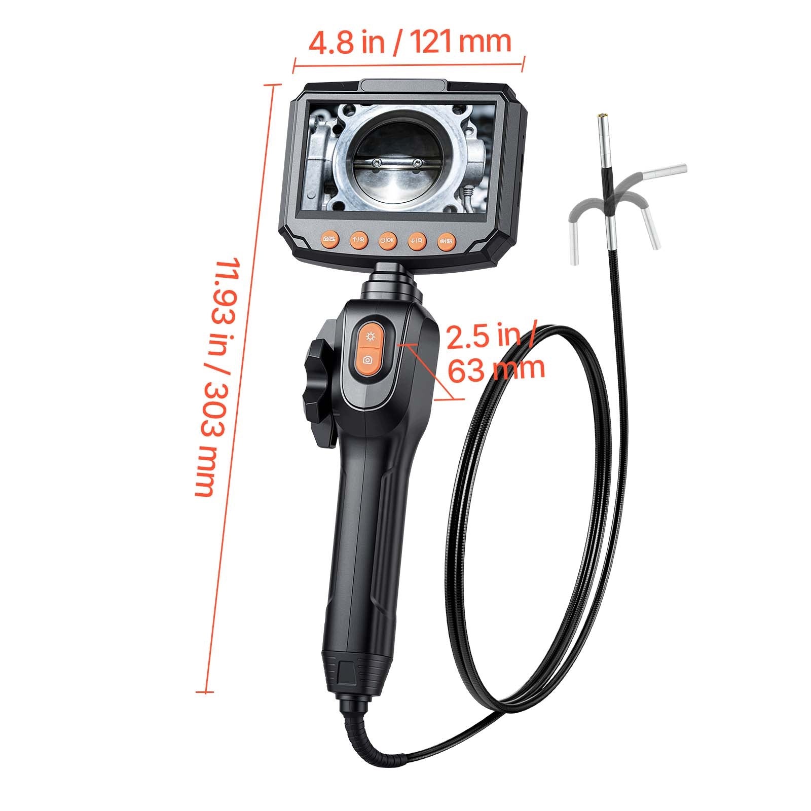 VEVOR Endoscope Camera 1,5M Rotating With Lighting And 4,3" Display Manufacturer code ZXKQXNKJ15MDJ