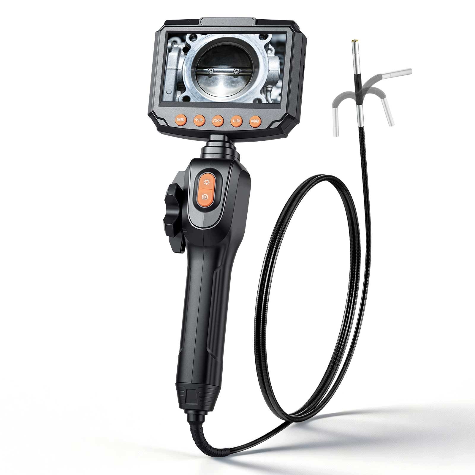 VEVOR Endoscope Camera 1,5M Rotating With Lighting And 4,3" Display