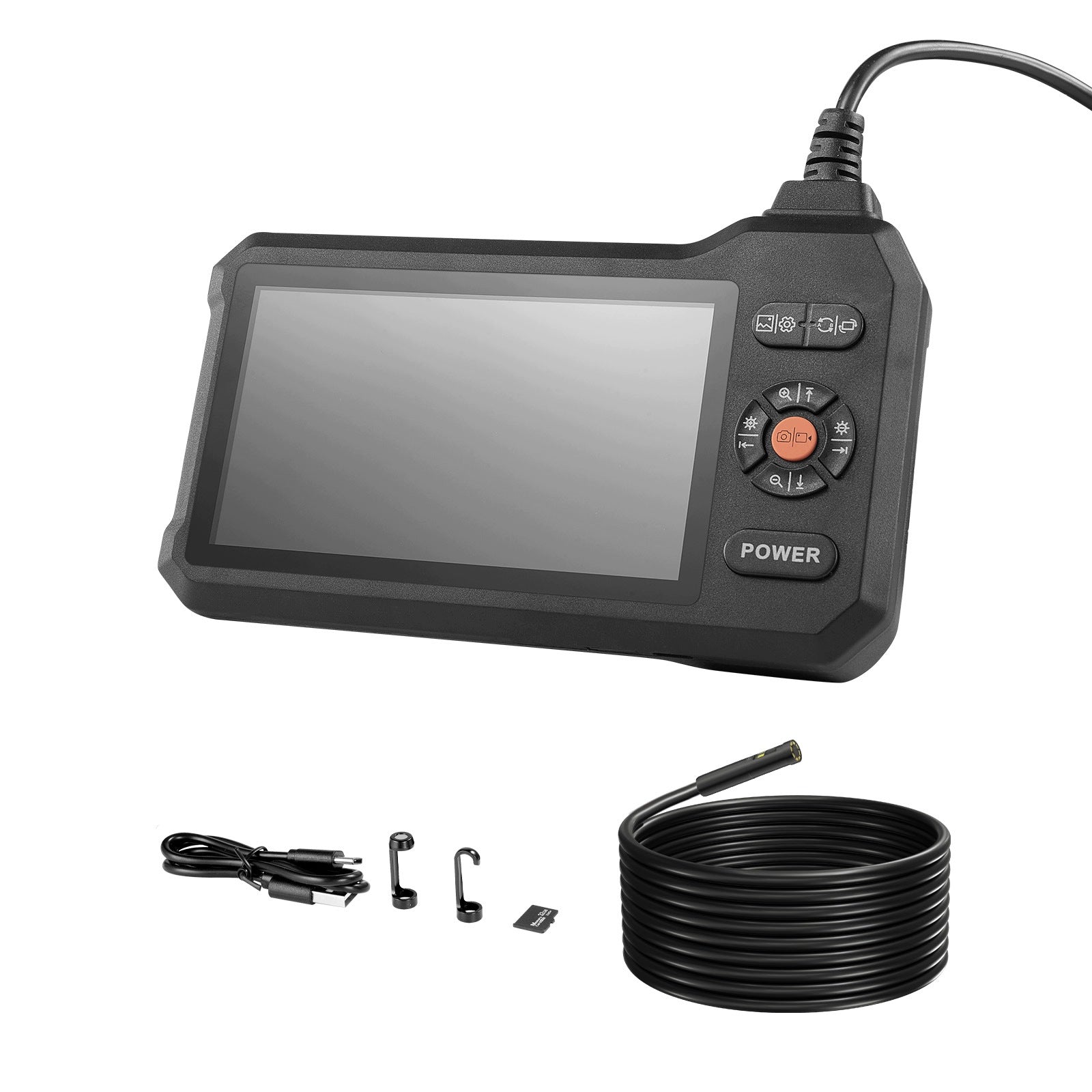 VEVOR Endoscope Camera With Dual Lens 5M Cable And 5" Screen