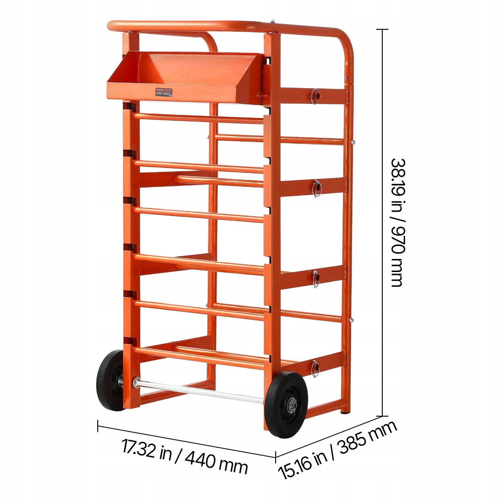 VEVOR Extension Trolley 11 Rods Mobile Wire Spool Feeder EAN (GTIN) 197988156260
