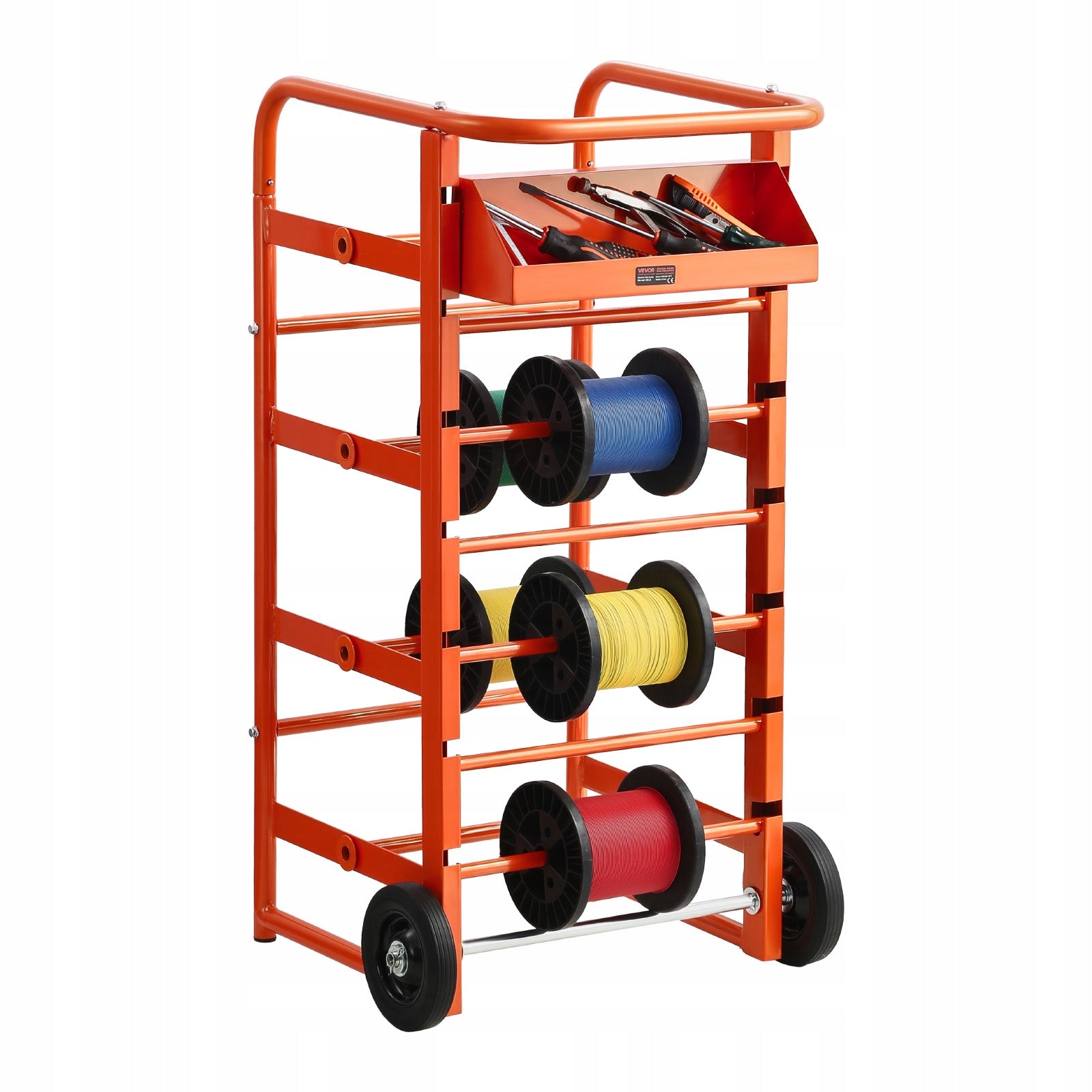 VEVOR Extension Trolley 11 Rods Mobile Wire Spool Feeder