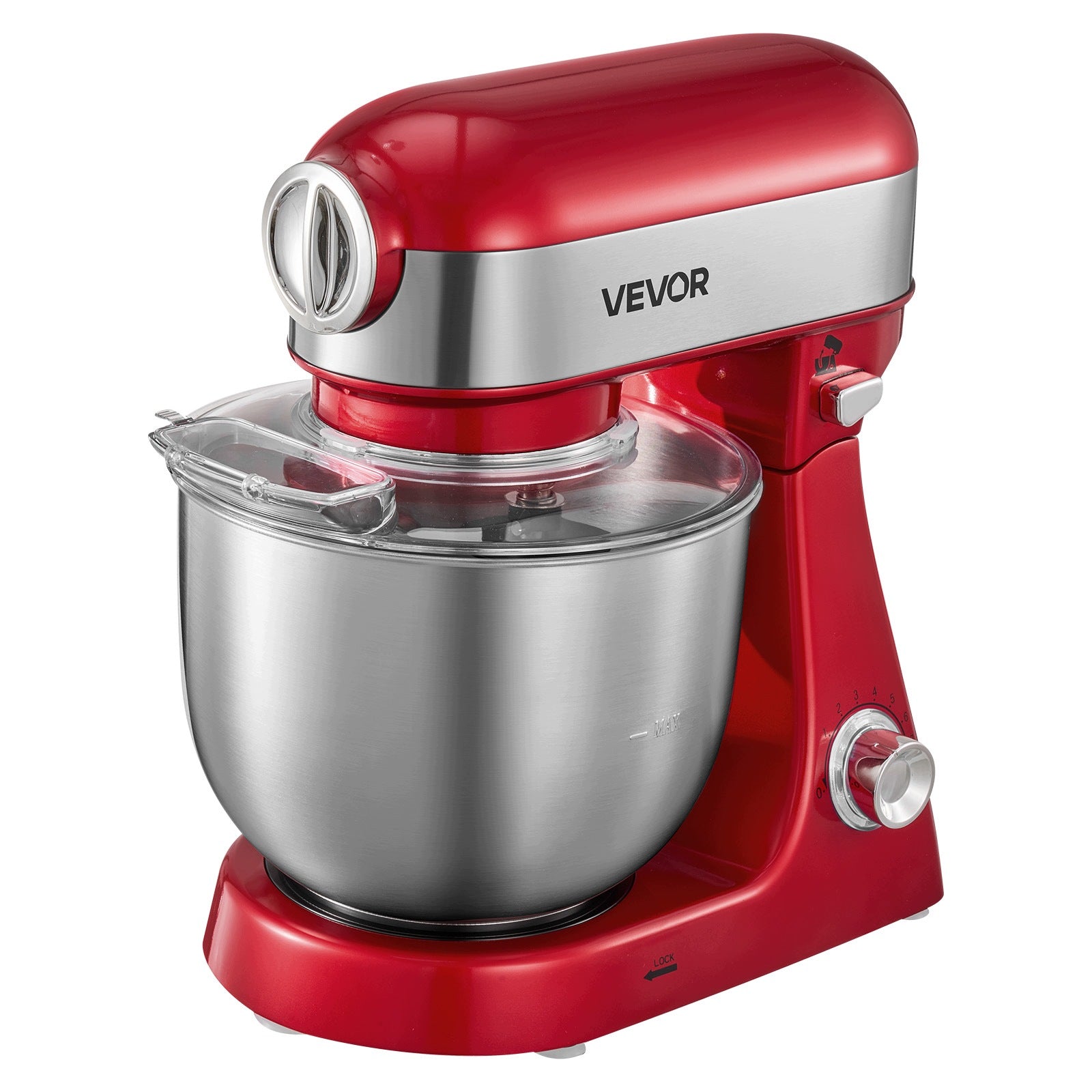 VEVOR Food Processor 5L 1000W With 10 Speed Settings And Tilt Head
