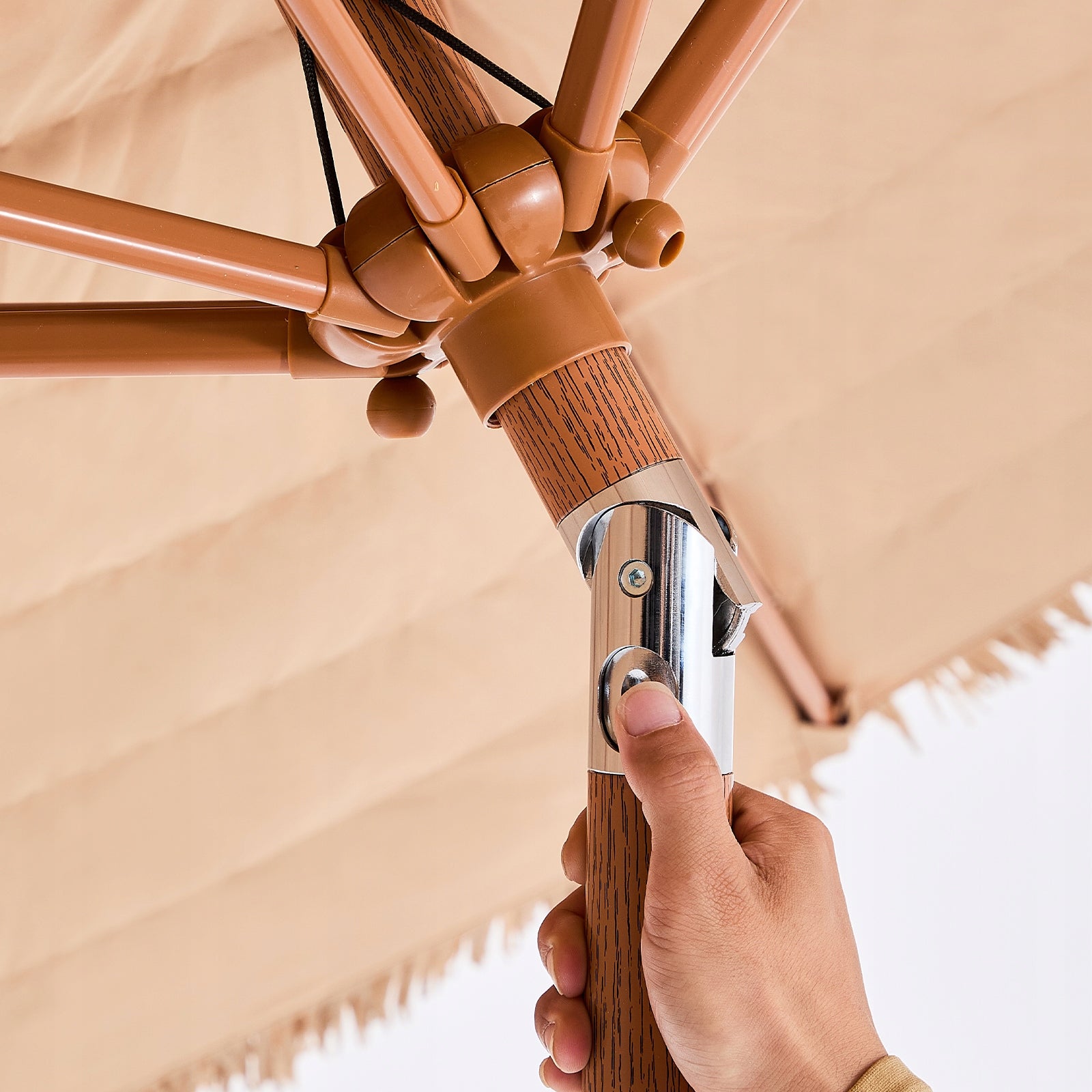 VEVOR Hawajski PP Parasol Plażowy 2,7M Odporny Na Słońce Parasol słomiany Product height 190 cm