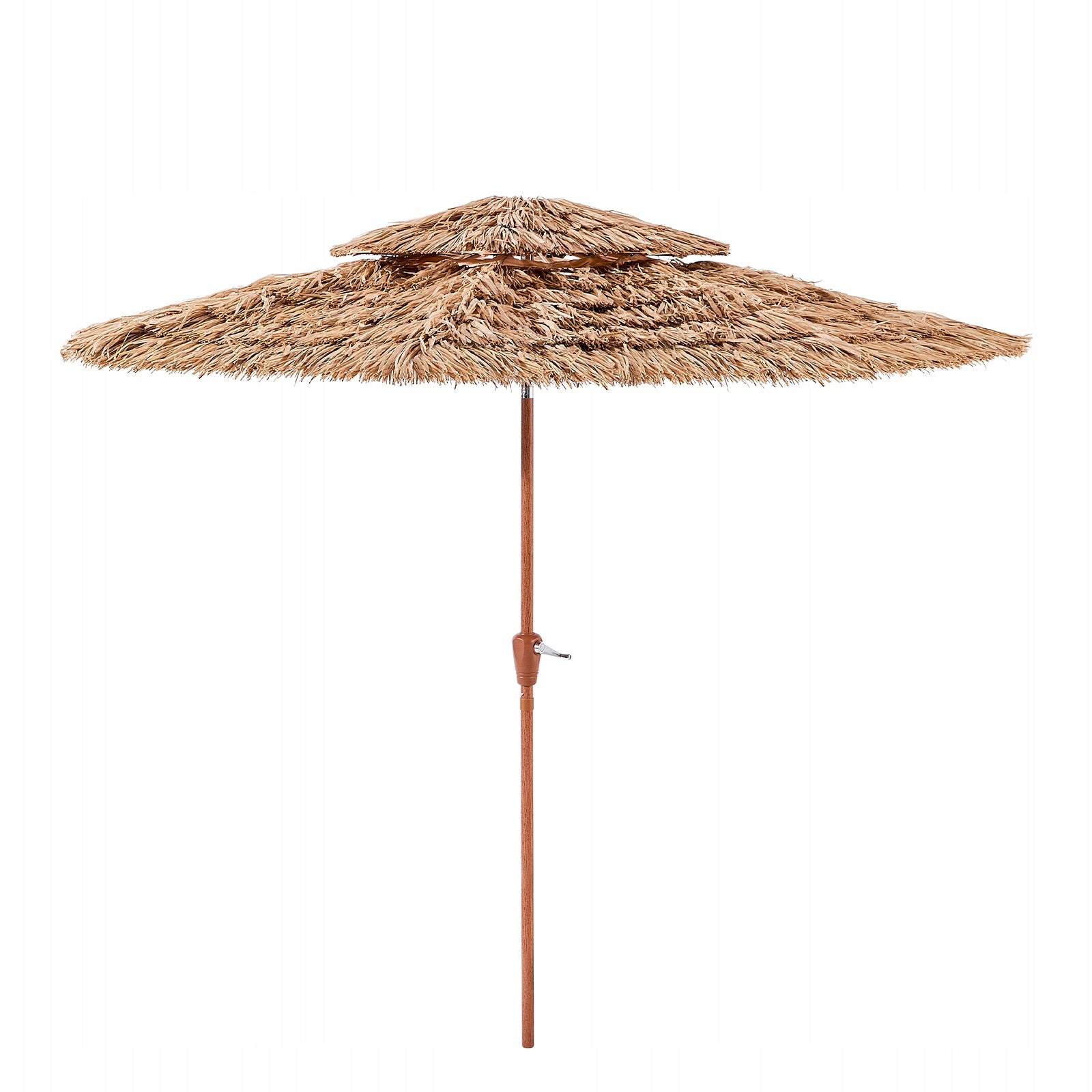 VEVOR Hawajski PP Parasol Plażowy 2,7M Odporny Na Słońce Parasol słomiany