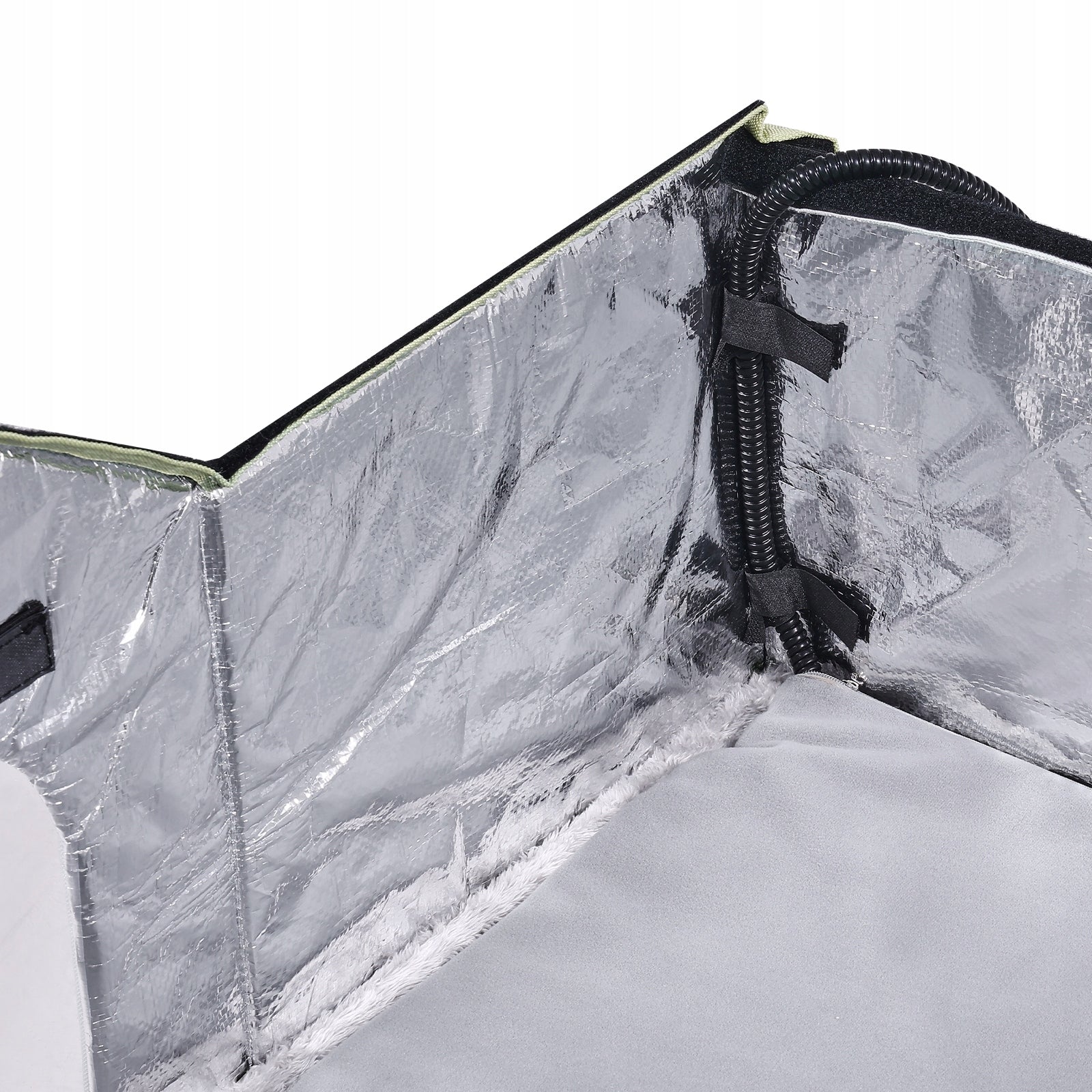 VEVOR Heated Cat House Foldable Kitty Shelter with Heated Pad Green Large Color green