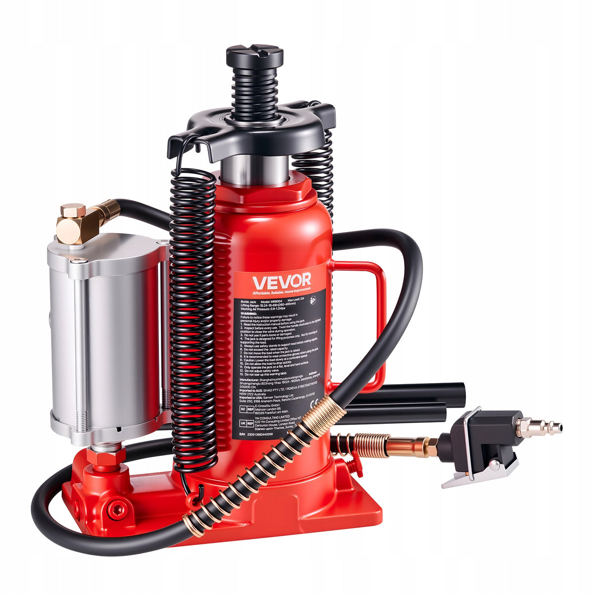 VEVOR Hydraulic Lift Pneumatic 20T Protective Design