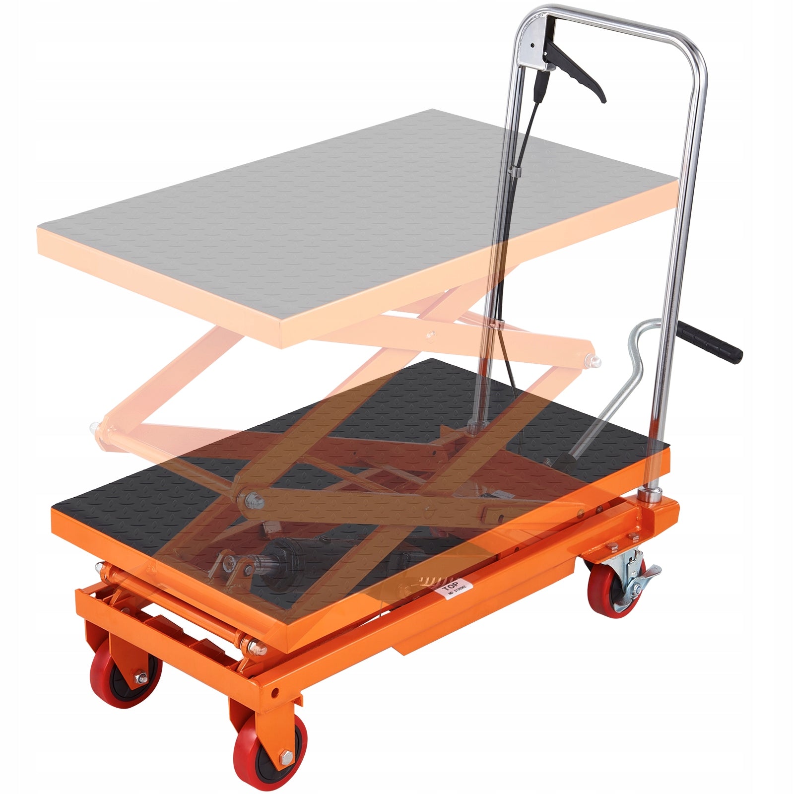 VEVOR Hydraulic Table 150KG Hydraulic Scissors Lifting Table With Wheels