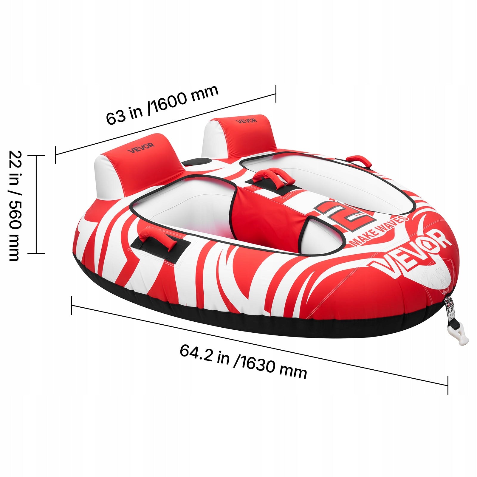 VEVOR Inflatable Lifting Board 154KG For 2 Persons Two Independent Seats Manufacturer code CQTL3MTT2RHSOC2DH0