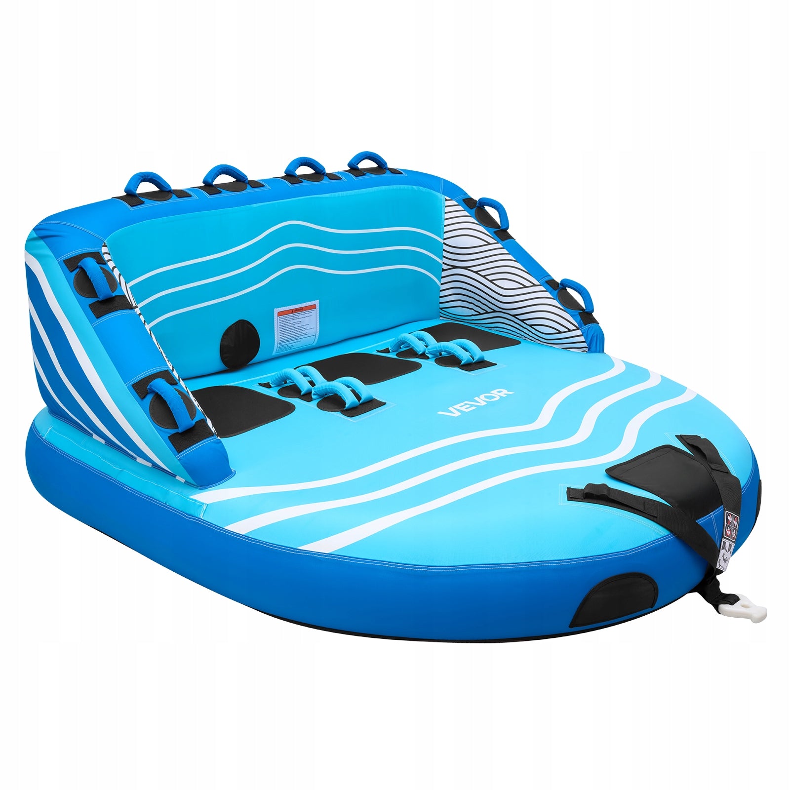 VEVOR Inflatable Lifting Board 231KG For 3 Persons Towed Tube For Boat Brand Vevor