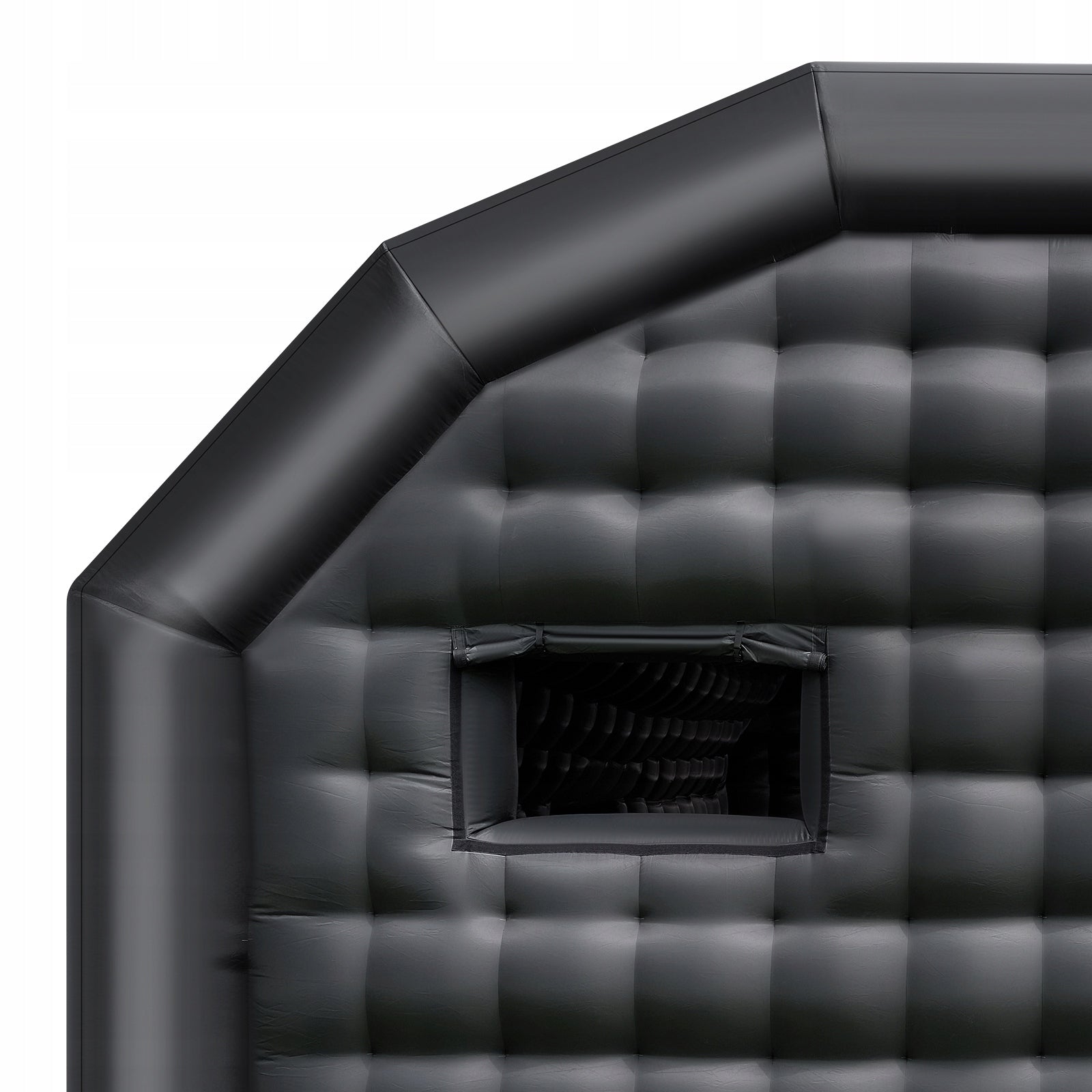 VEVOR Inflatable Tent 8x6x4M With Blower 1100W And 2 Windows Black Color black