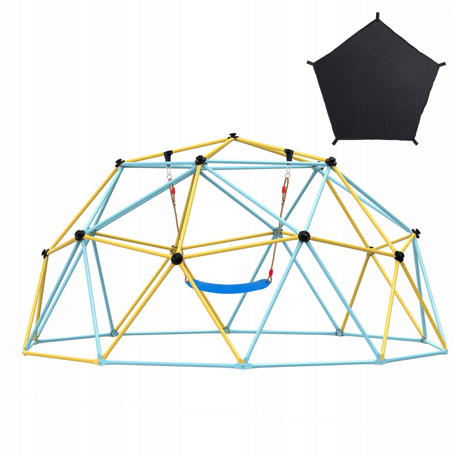 VEVOR Kopuła Wspinaczkowa Hamaki I Huśtawki 305x305x152,5CM Dla 3-10Lat Brand Vevor