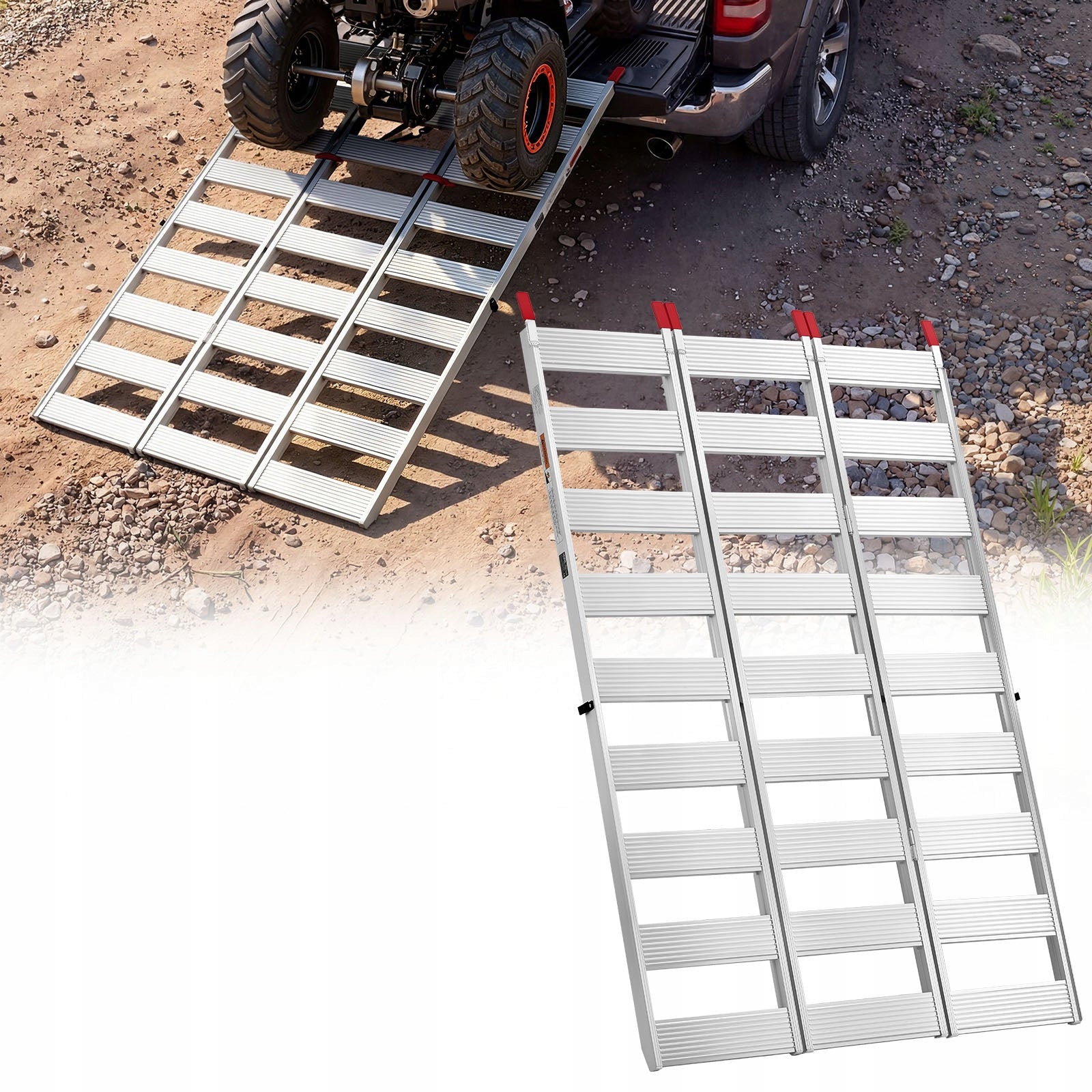 VEVOR Loading Ramp 194,5x12,6CM Folding Ramp In 3 Directions Brand Vevor