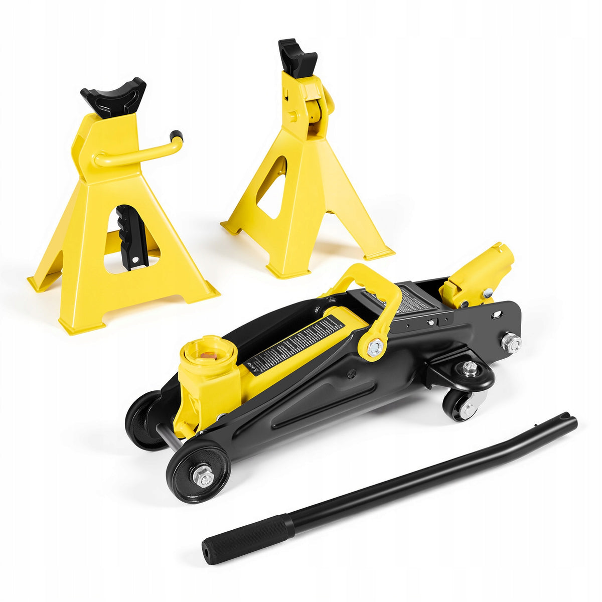 VEVOR Low Profile Steel Lift Yellow-Black Lifting Capacity 2000KG To S