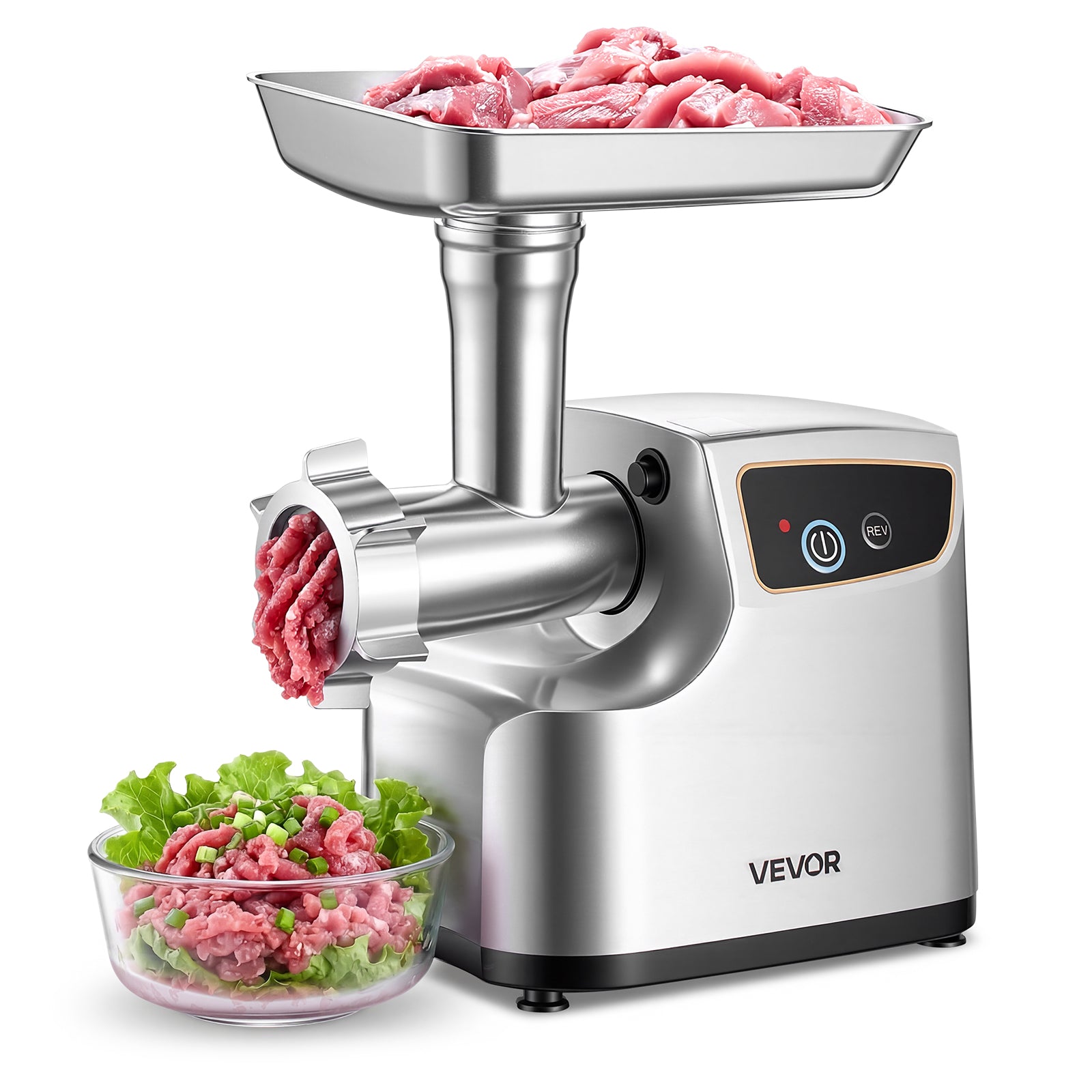VEVOR Meat Machine 2,3KG/Min 700W With 3 Perforated Shields