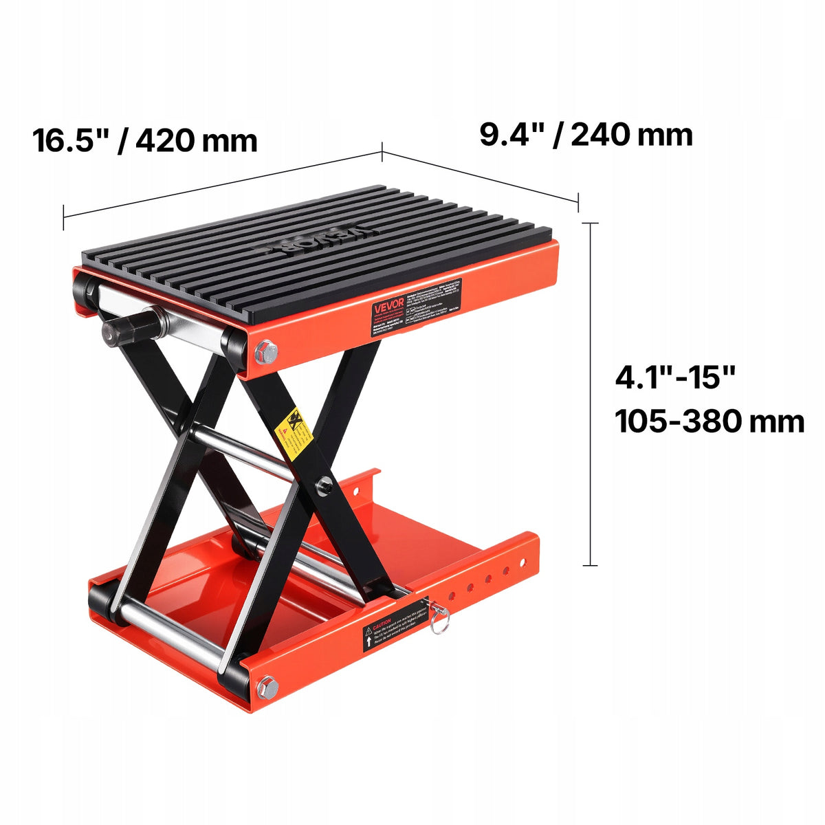 VEVOR Motorcycle Lift Load Capacity 544KG 10,5-38CM Adjustable Screw Type Manufacturer code MTCXXSJJSGS1