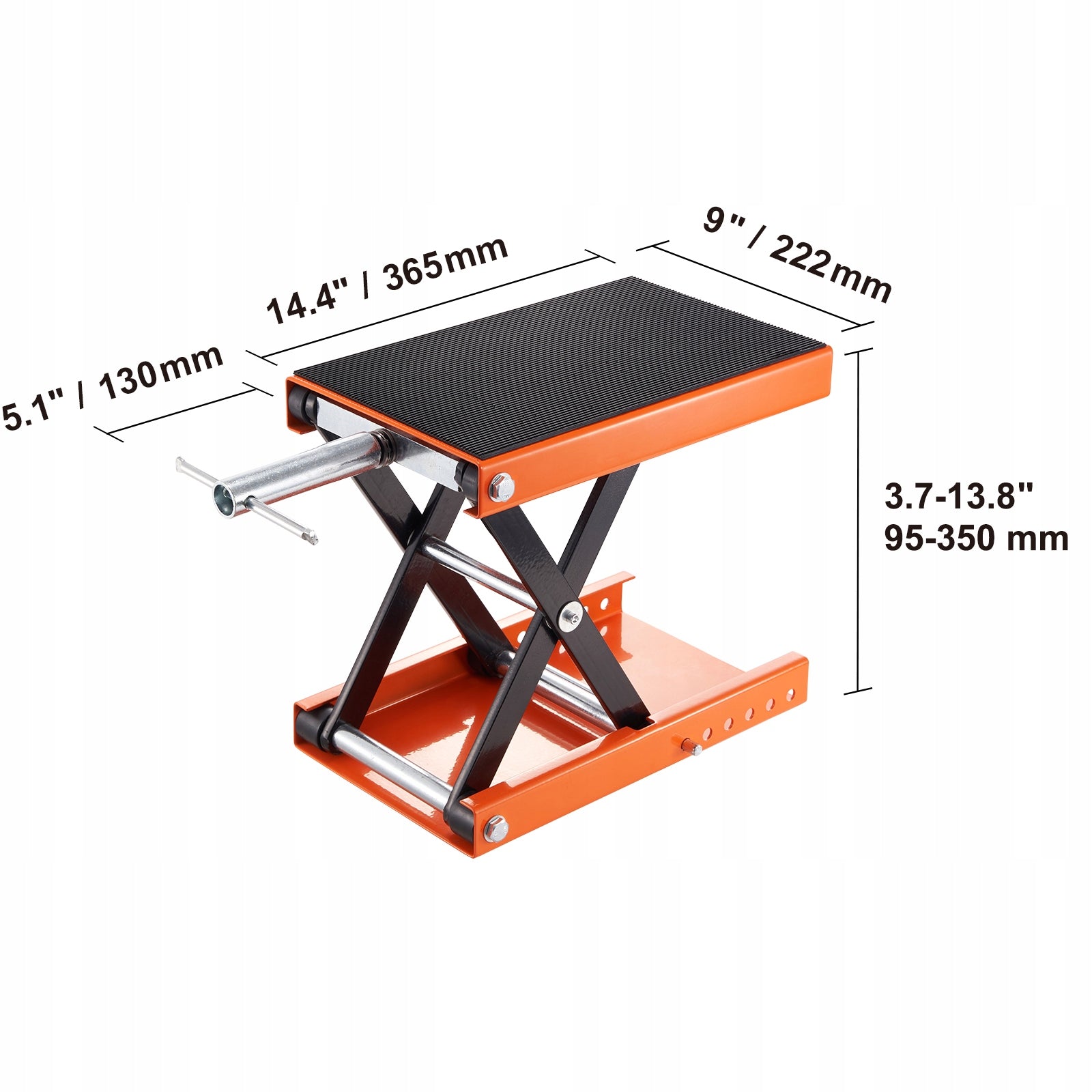 VEVOR Motorcycle Lift With Lifting Capacity 500KG Adjustable In Range 95-350MM Manufacturer code MTCSJJCSB1