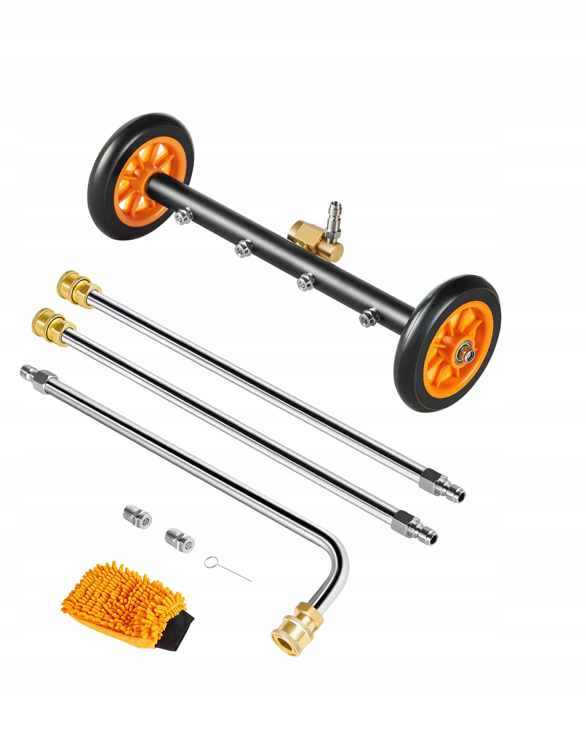 VEVOR Myjka Ciśnieniowa 4000PSI 415MM 2 Koła I 2 Przedłużone Końcówki
