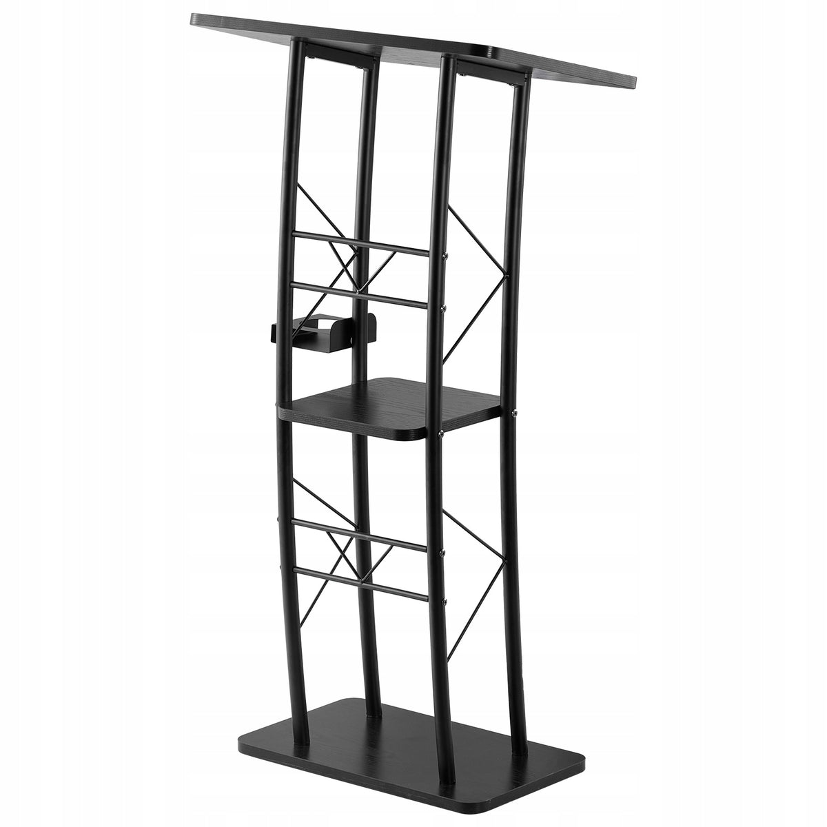 VEVOR Office Furniture Metal Podium 118CM For Teachers And Speakers Black Manufacturer code JT1CGKJS47INZX