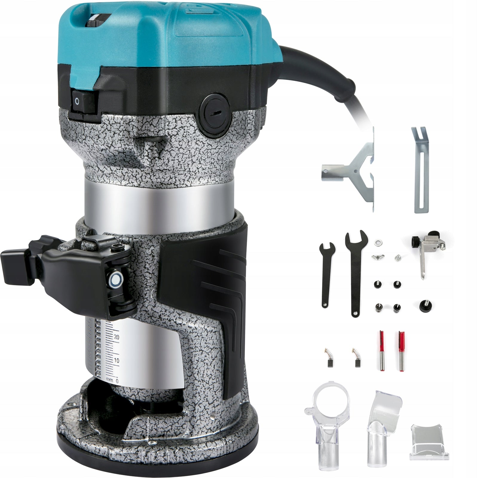 VEVOR One-Handed Wood Milling Machine 800W 3 Bushings Speed Adjustment